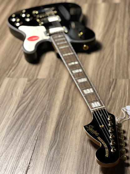 Squier Limited Edition Paranormal Troublemaker Telecaster Deluxe with Laurel FB in Black