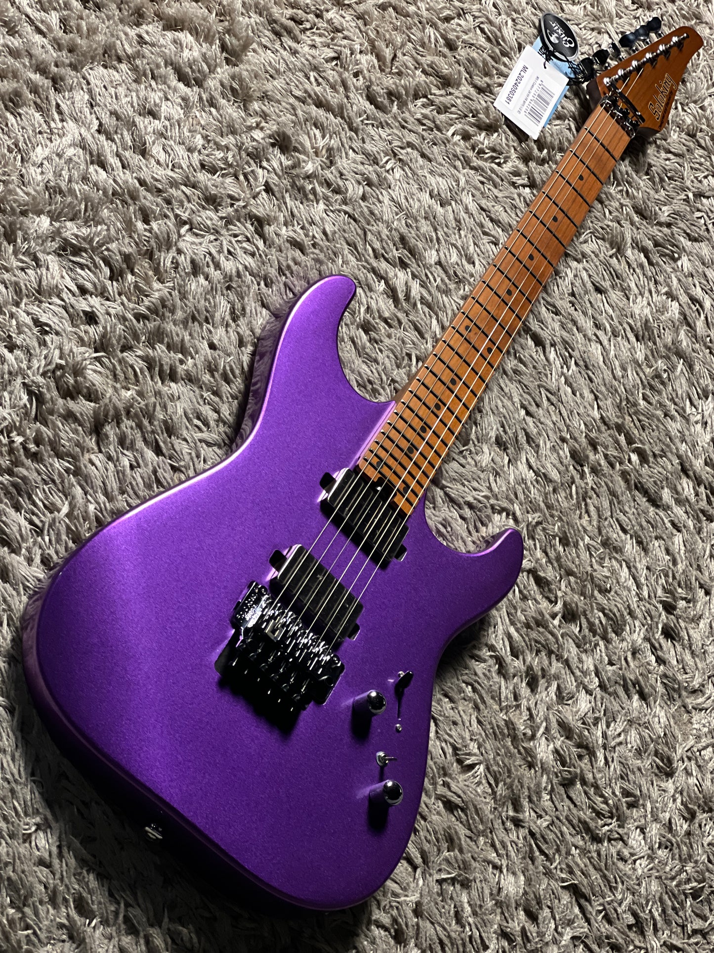 Soloking MS-1 Custom 24 HH FR Flat Top in Deep Purple Nafiri Special Run