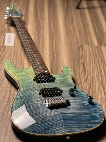 Soloking SM-24 HH Shredmaster with Rosewood FB in Trans Blue Fade