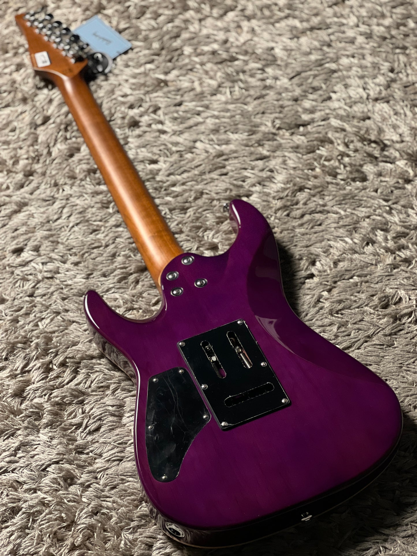 Soloking MS-1 Custom 24 HH Quilt with Rosewood FB in Charcoal Purple Burst Nafiri Special Run