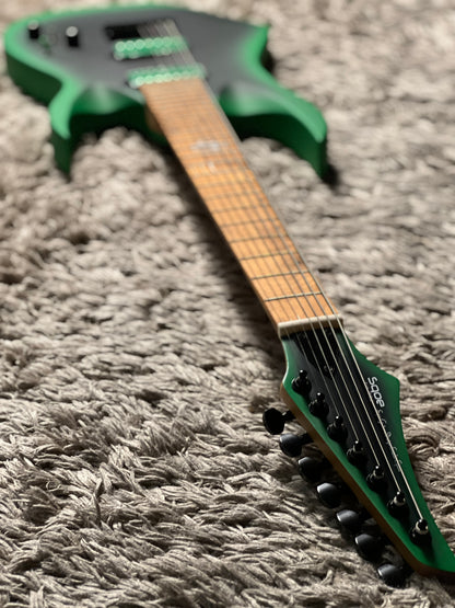 SQOE SEIB7S 7 String in Satin Neon Green