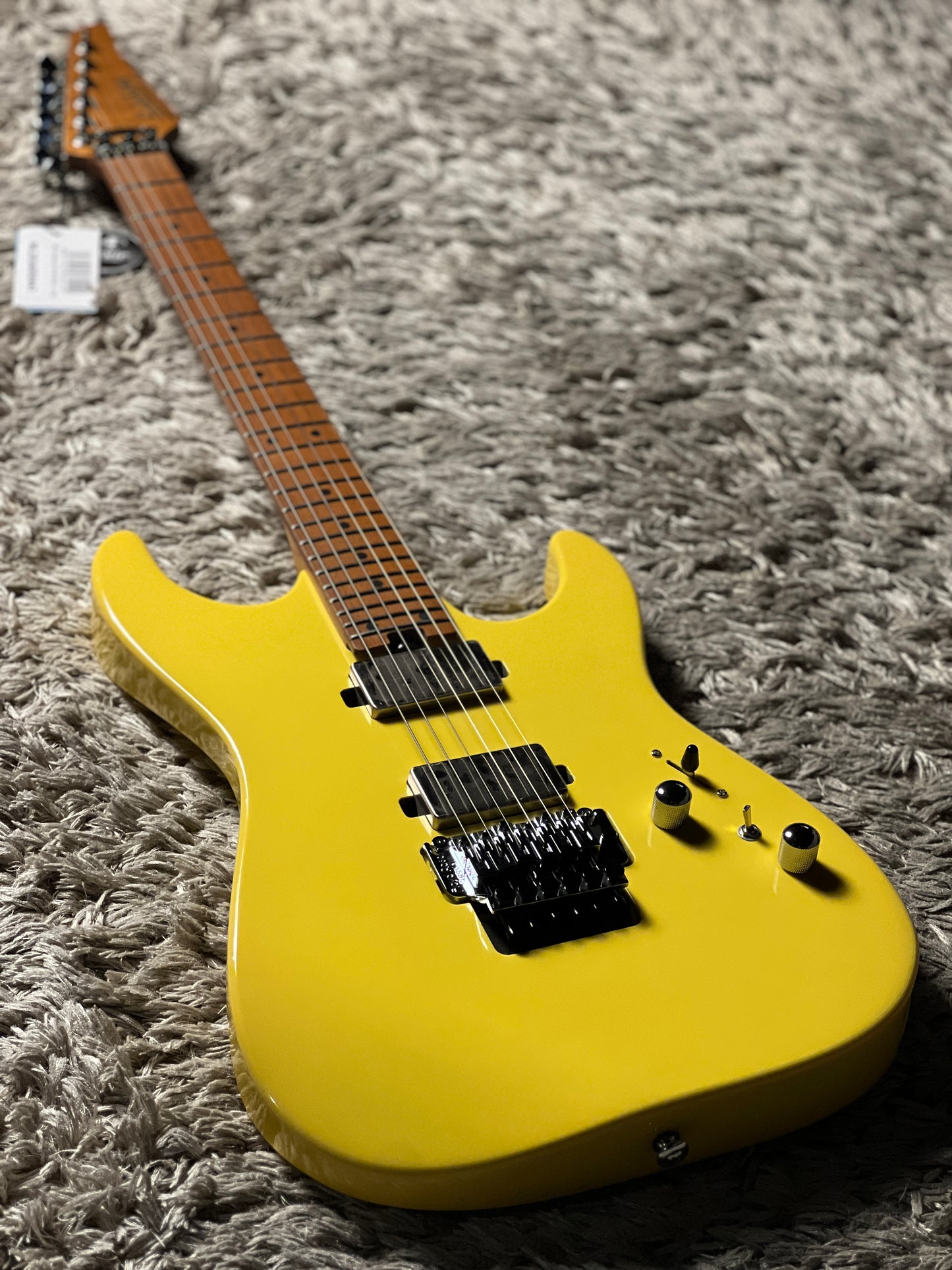 Soloking MS-1 Custom 24 HH FR Flat Top in Bumblebee Yellow Nafiri Special Run