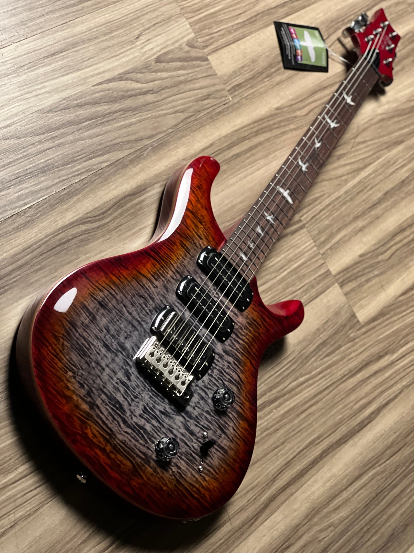 PRS SE Studio in Charcoal Cherry Burst
