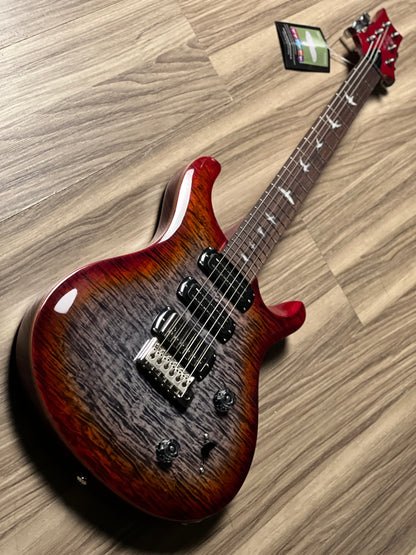 PRS SE Studio in Charcoal Cherry Burst