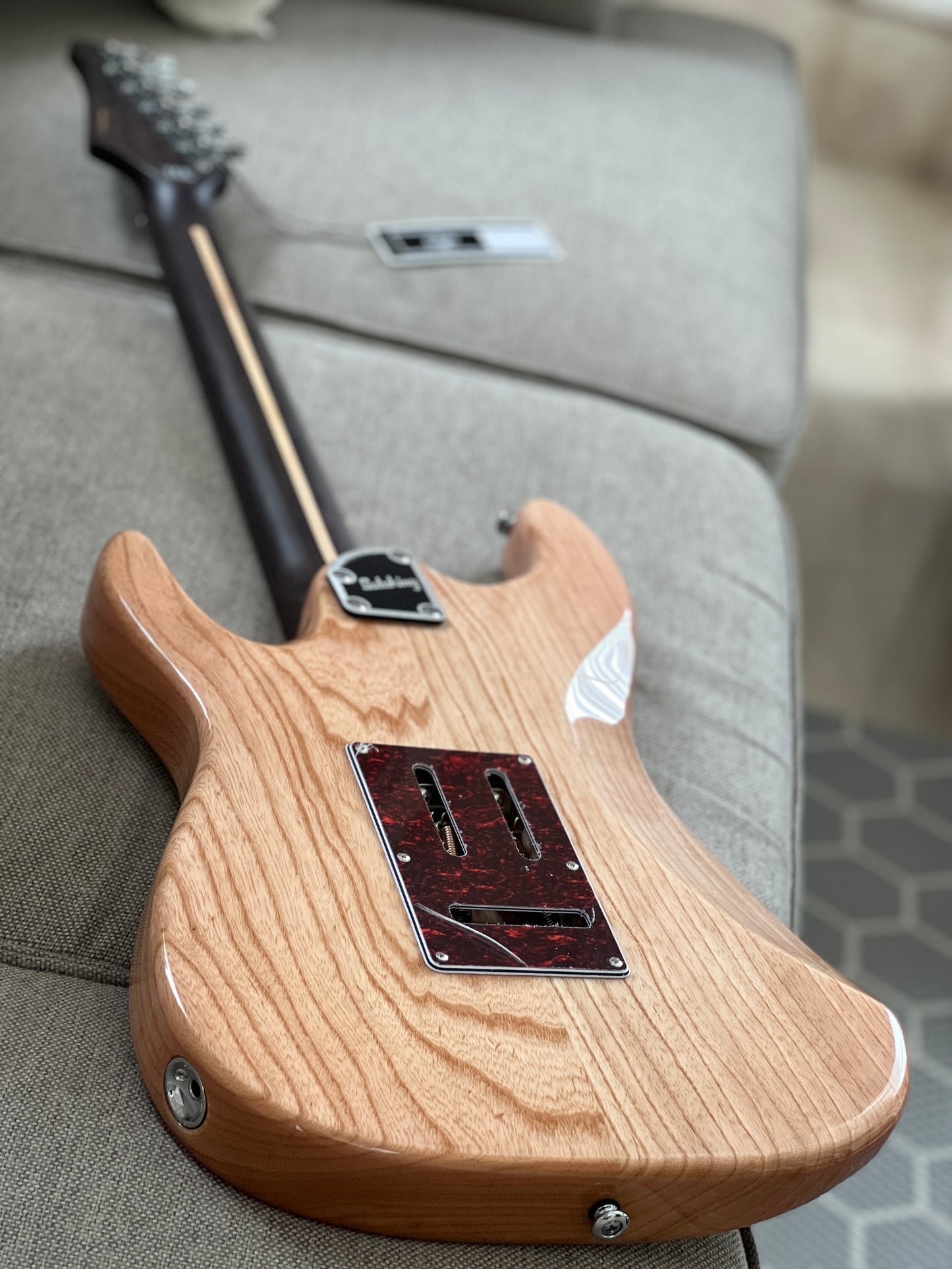 Soloking MS-1 Classic ASH สีเหลืองธรรมชาติ พร้อมชิ้นเดียว Rosewood Neck Nafiri Special Run 