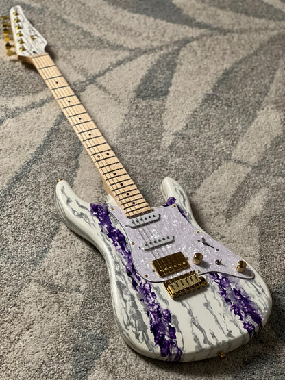 SLX X Dhatarattha Custom DST in Amethyst Shmear with Maple FB