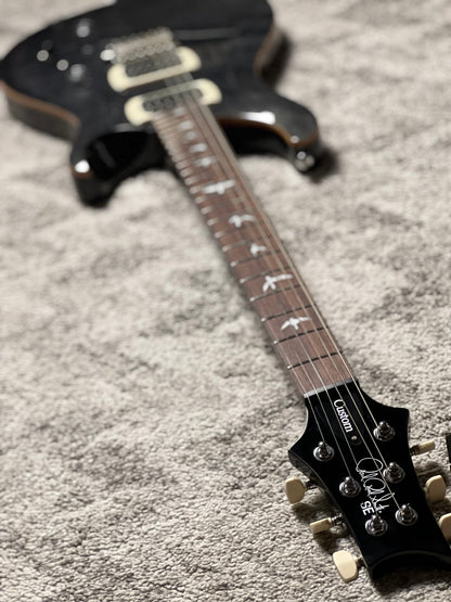 PRS SE Custom 24 Flame in Gray Black