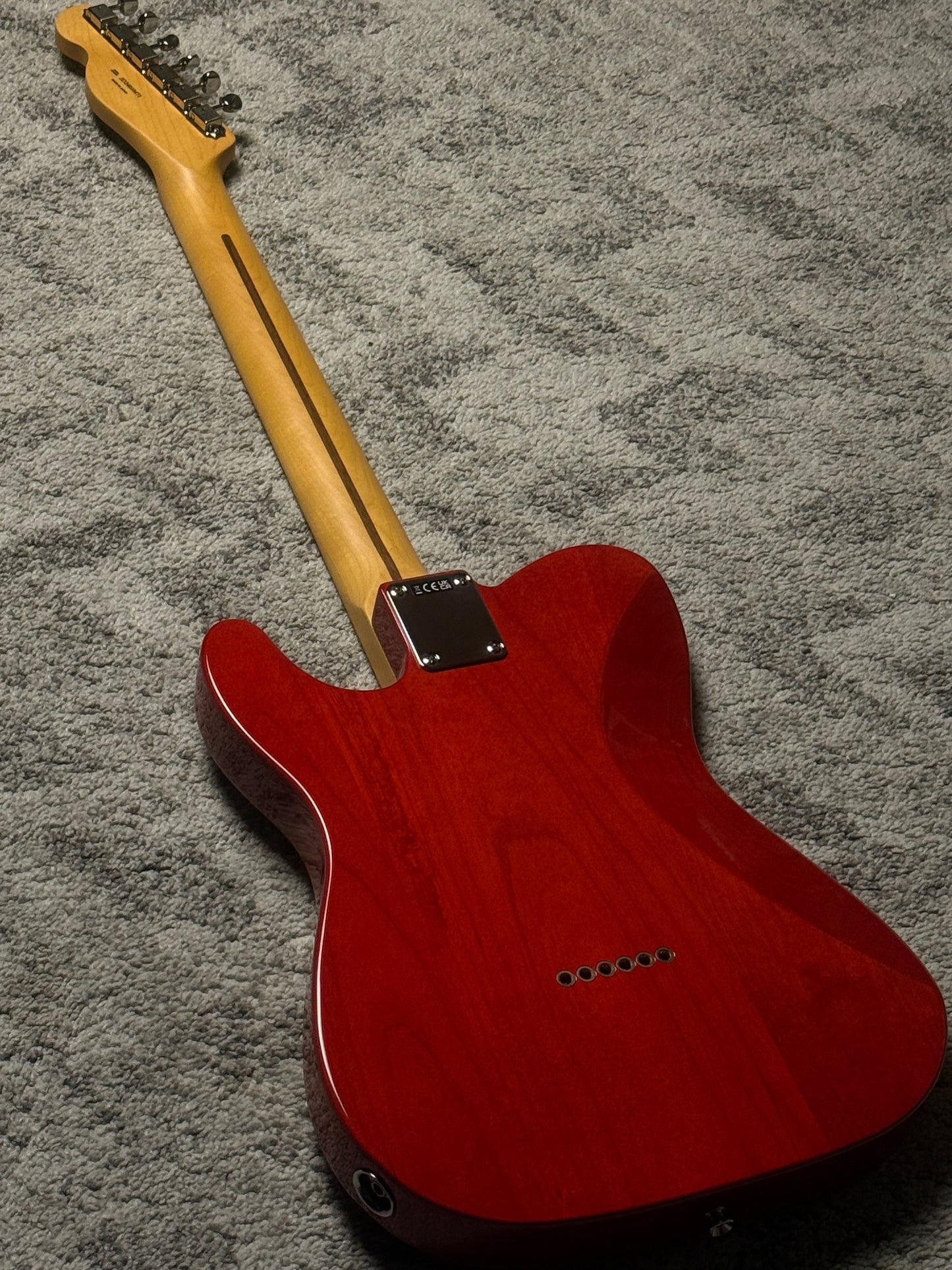 Fender Japan Hybrid II Telecaster with Maple FB in Flame Sunset Orange Transparent JD24010471 (USED)