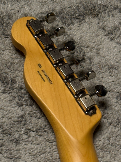 Fender Japan Hybrid II Telecaster with Maple FB in Flame Sunset Orange Transparent JD24010471 (USED)