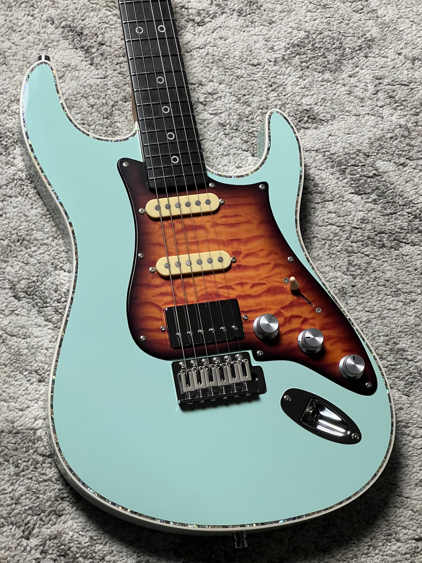 Dhatarattha Custom DST HSS in Surf Green with Rosewood FB