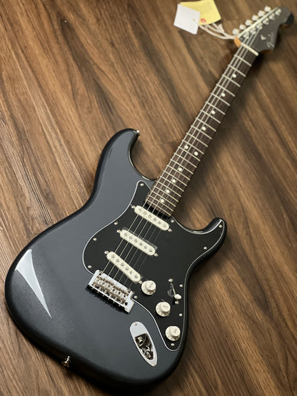 Fender MIJ FSR Collection Hybrid II Stratocaster with RW FB in Charcoal Frost Metallic