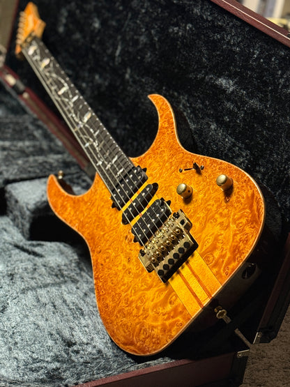 Ibanez Japan Custom Shop Visions IV1RG with Ebony FB in Amber I25306