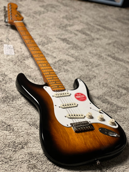 Squier Classic Vibe 50s Stratocaster พร้อม Maple FB ใน 2-Tone Sunburst 