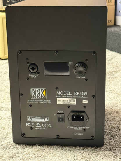 KRK RP5G5 ROKIT 5 Generation Five 5" Powered Studio Monitor