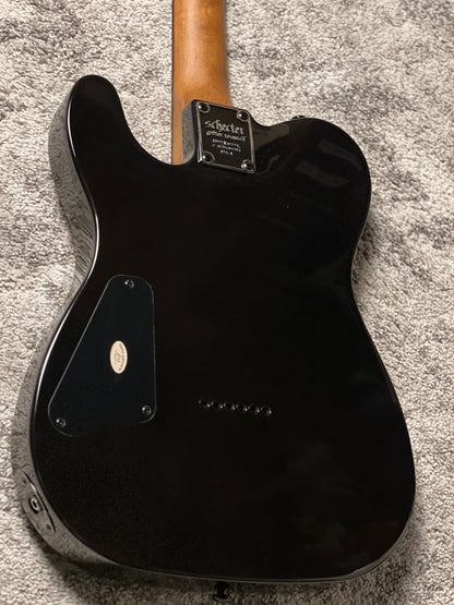 Schecter PT Standard in Black Fade Burst Burl