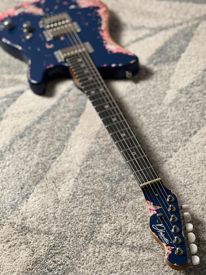 Dhatarattha Performance DTL HH in Navy Blue Over Pink Paisley with RW FB