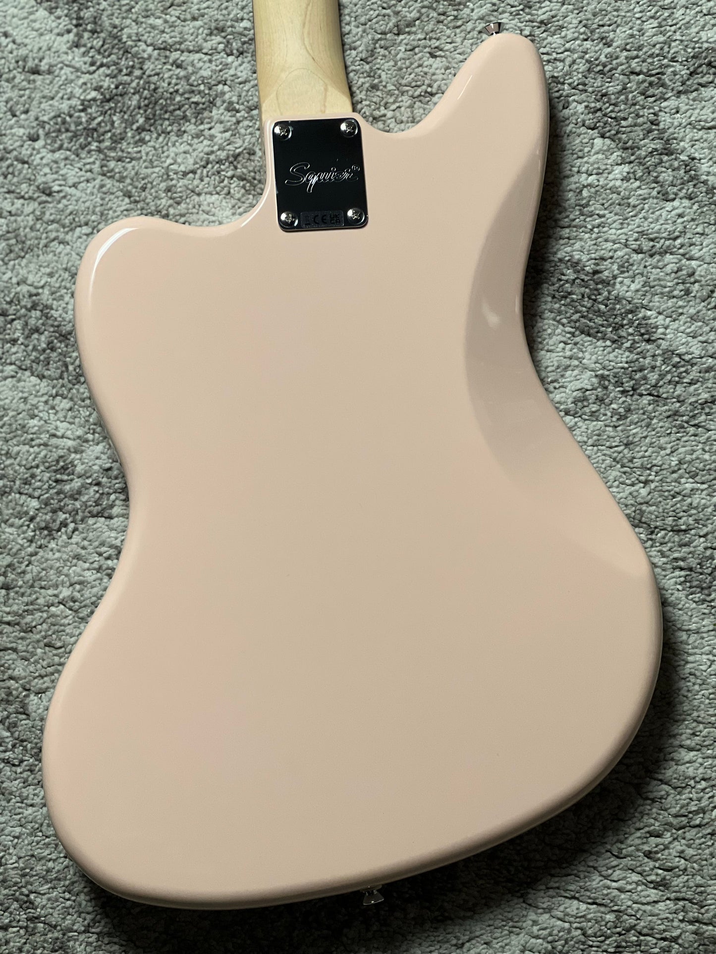 Squier FSR Affinity Series Jaguar with Laurel FB in Shell Pink