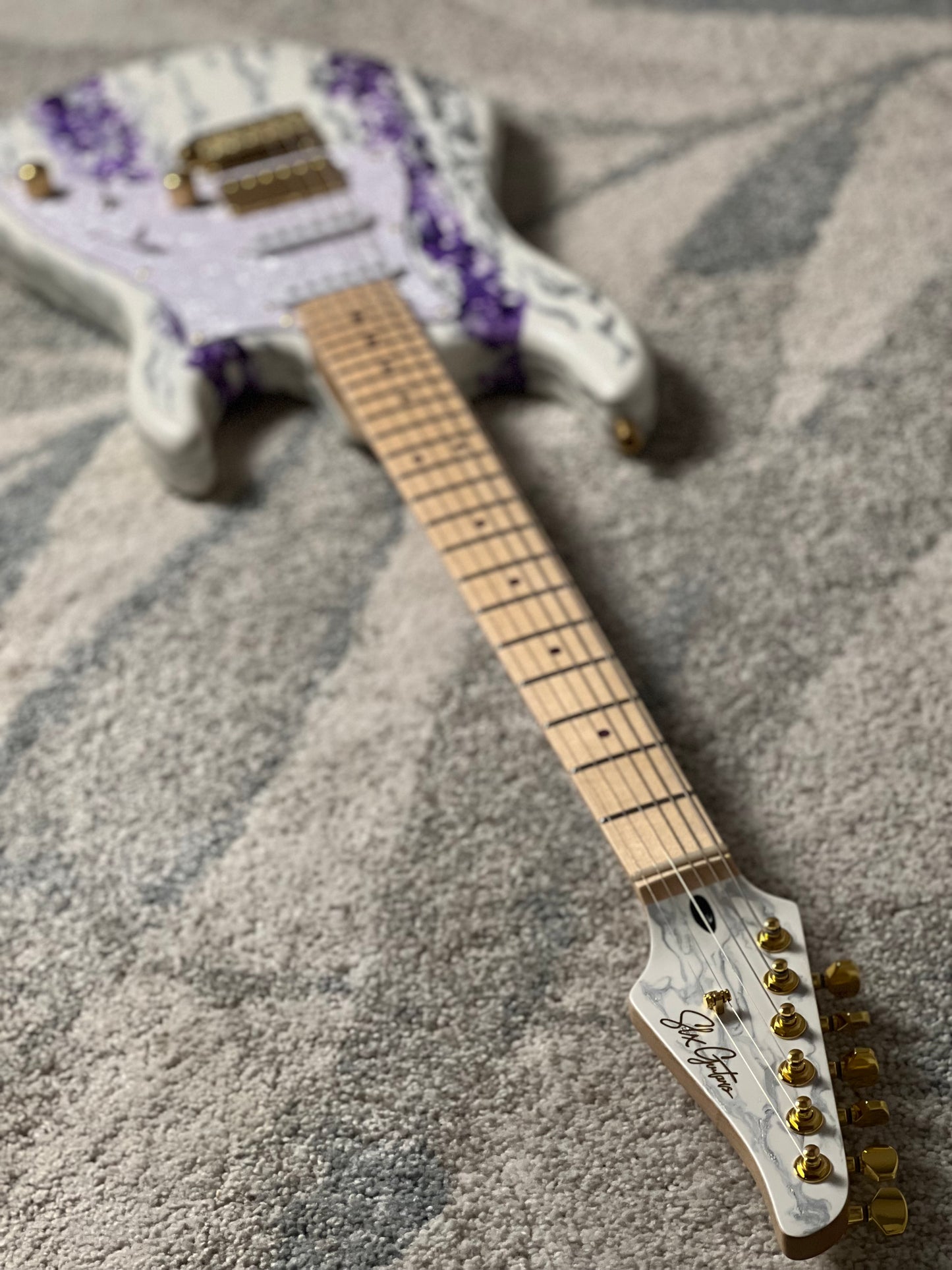 SLX X Dhatarattha Custom DST in Amethyst Shmear with Maple FB