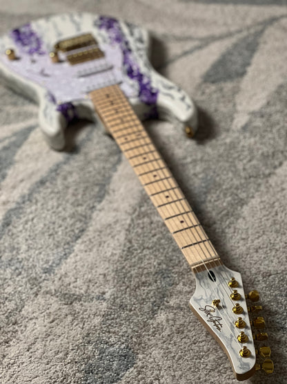 SLX X Dhatarattha Custom DST in Amethyst Shmear with Maple FB