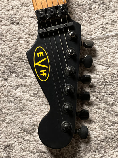 EVH Striped Series Frankenstein Frankie in Black w/Yellow Stripes