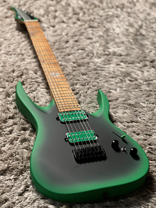 SQOE SEIB7S 7 String in Satin Neon Green