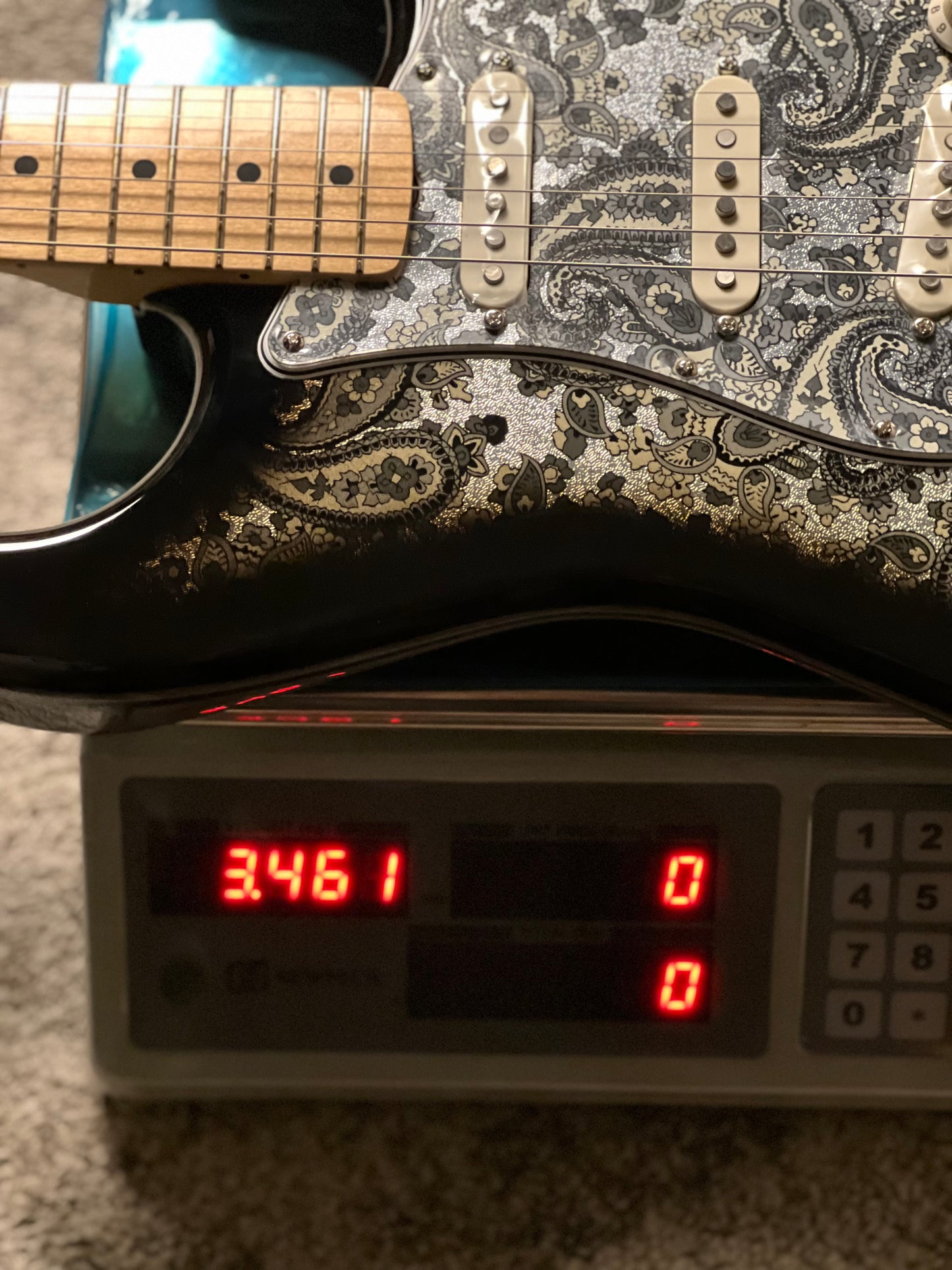 Fender MIJ Limited Stratocaster with Maple FB in Black Paisley JD26001086