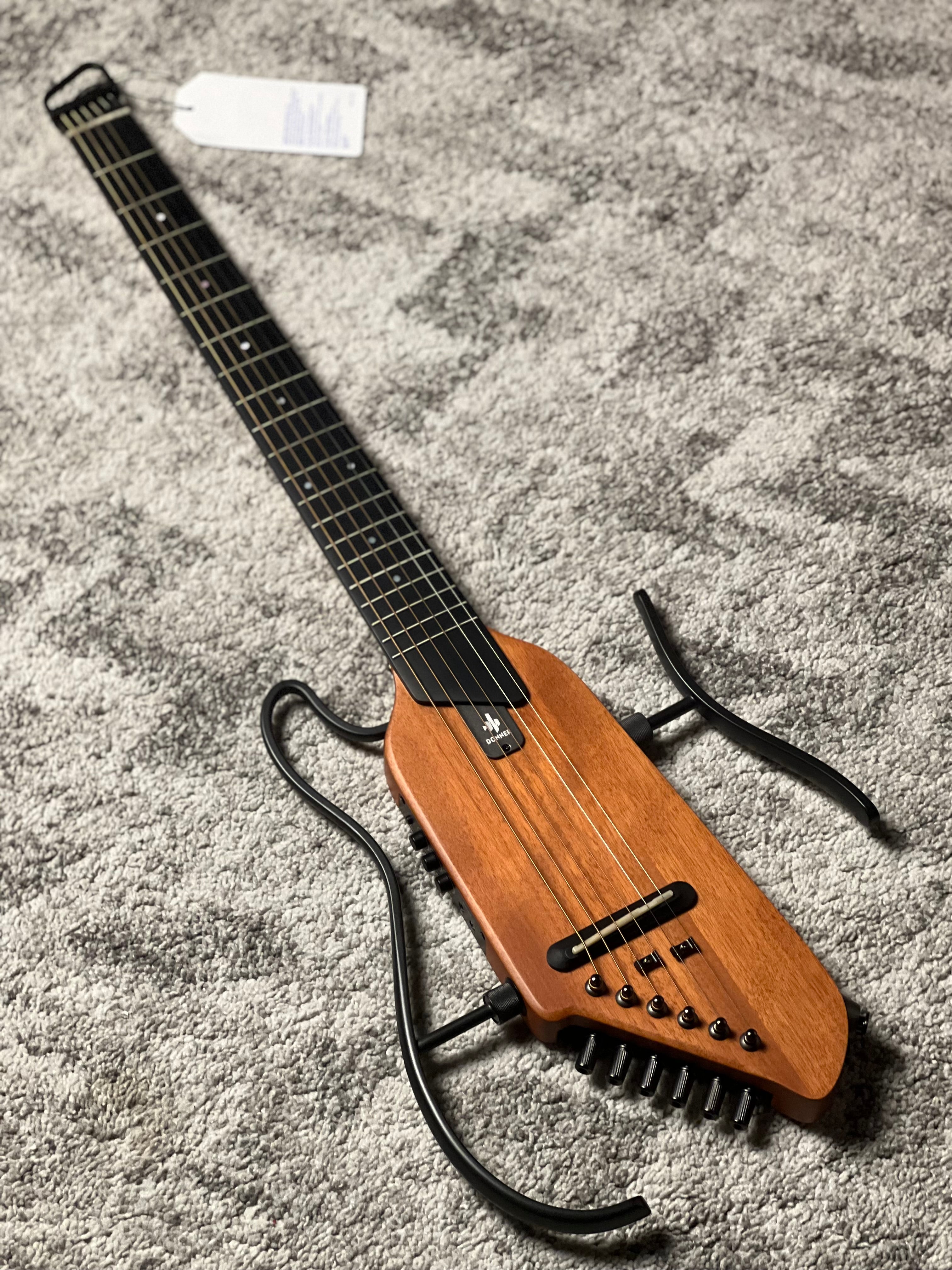 Donner HUSH-I Silent Guitar In Mahogany w/Bag – nafiriguitar.com