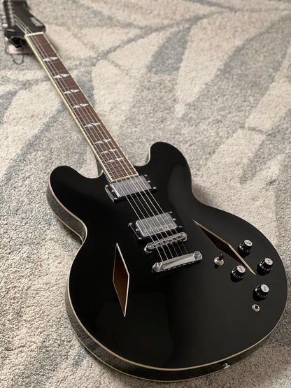 Soloking SDG-335 Dave Grohl Style Tribute in Ebony Black