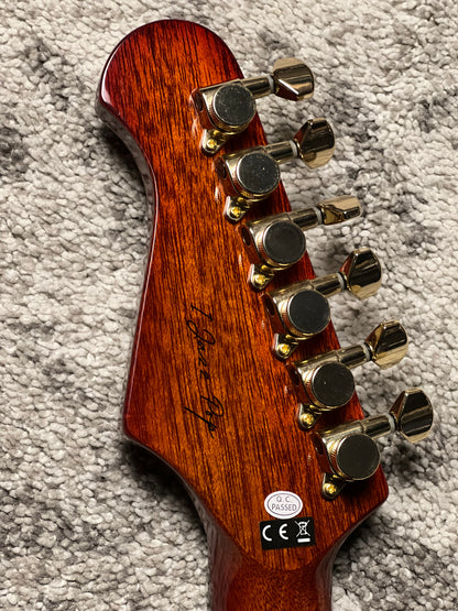 UW GuitarWorks Jazz Pop ST in Amber Burst