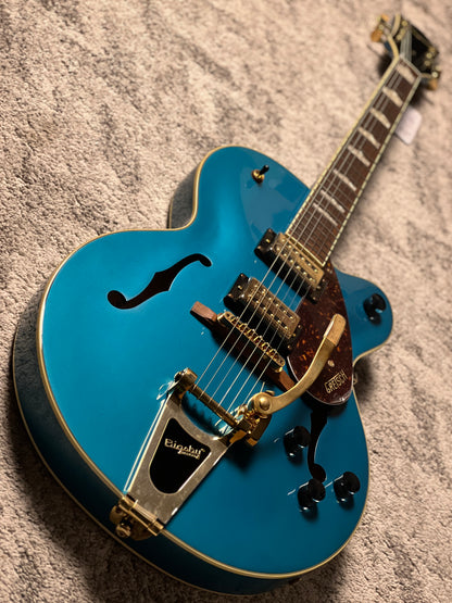 Gretsch G2410TG Streamliner Hollow Body Single-Cut with Laurel FB in Ocean Turquoise (USED)