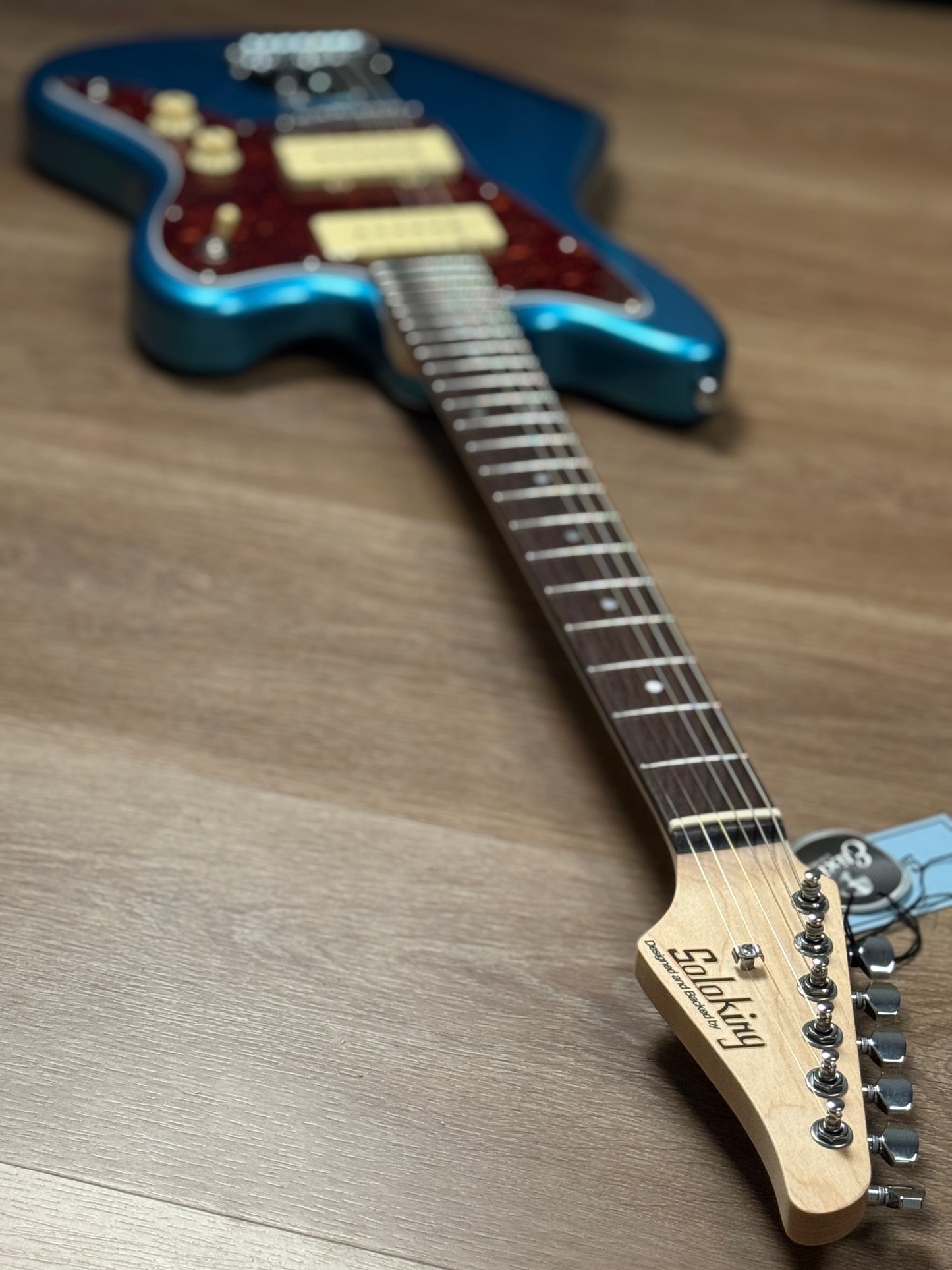Soloking JM-1 Offset Special with Rosewood FB in Lake Placid Blue