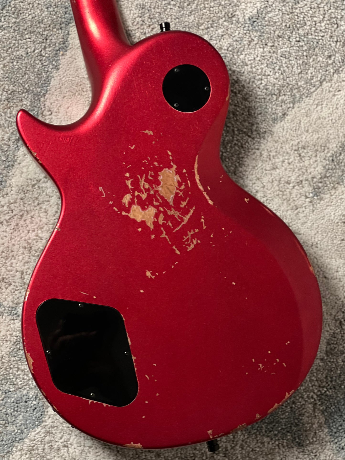 Dhatarattha Custom DLP in Candy Apple Red over Black Paisley