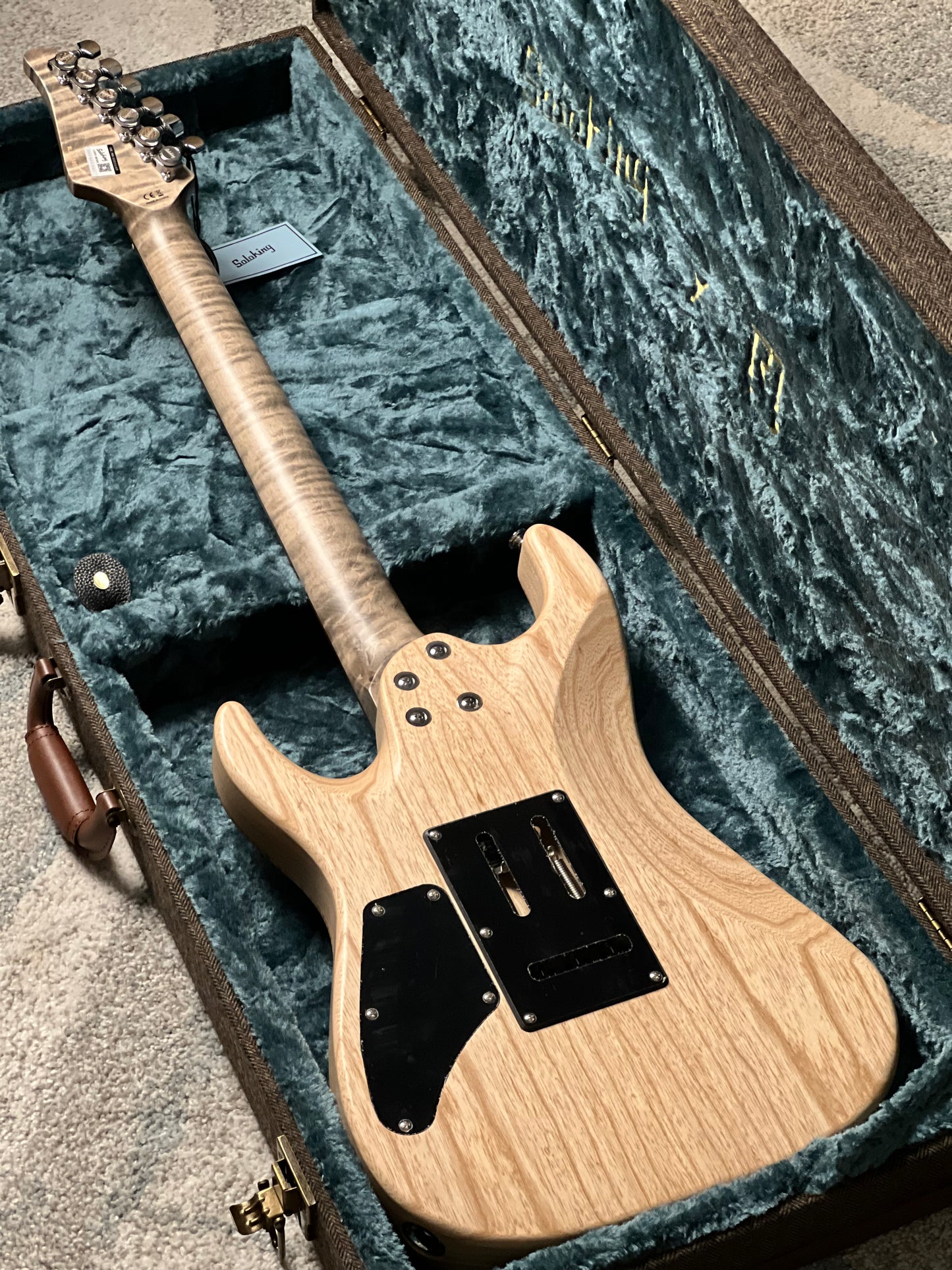 Soloking MS-1 Custom 24 HH FMT Elite in Gamma Green Wakesurf Satin with Hardshell Case