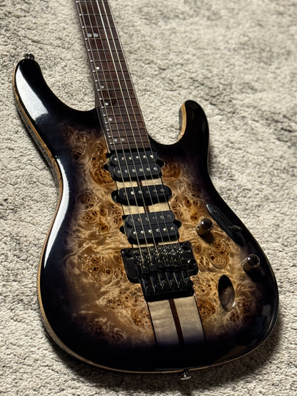 Ibanez Premium S1070PBZ in Charcoal Black Burst 250812461 (USED)