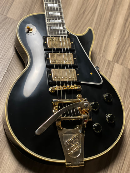 Gibson 1957 Les Paul Custom Reissue 3-Pickup Bigsby in Ebony w/Case 742392