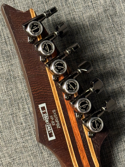 Ibanez Premium S1070PBZ in Charcoal Black Burst 250812461 (USED)