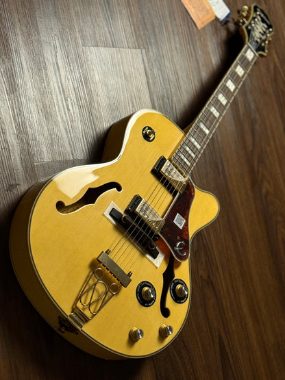 Epiphone Joe Pass Emperor-II PRO - Natural with Flame Maple Side and Back