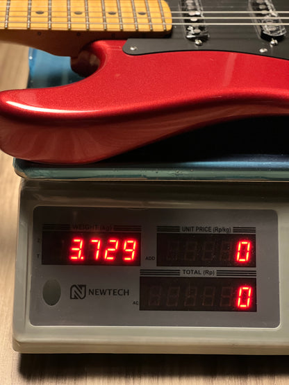 Fender American Ultra II Stratocaster HSS with Maple FB in Sinister Red US240038930