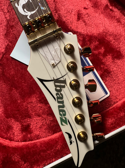 Ibanez Steve Vai Signature PIA Guitar in Stallion White F2515779