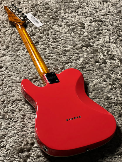 Soloking MT-1 Vintage FMN with Roasted Flame Maple Neck in Fiesta Red Nafiri Special Run