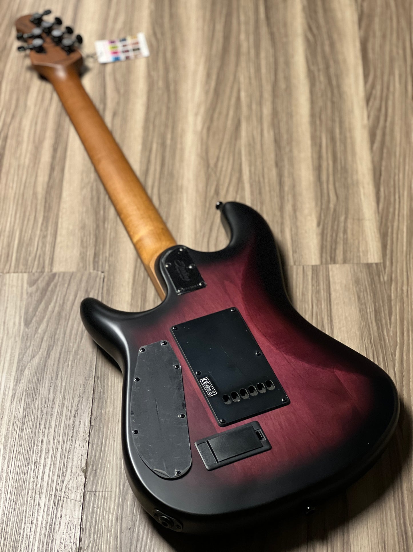 Sterling by Music Man Jason Richardson Cutlass Signature in Cosmic Purple Burst Satin