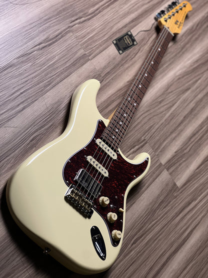 SQOE SEST1000 HSS Custom Shop Series in Olympic White Limited Edition with Hardshell Case