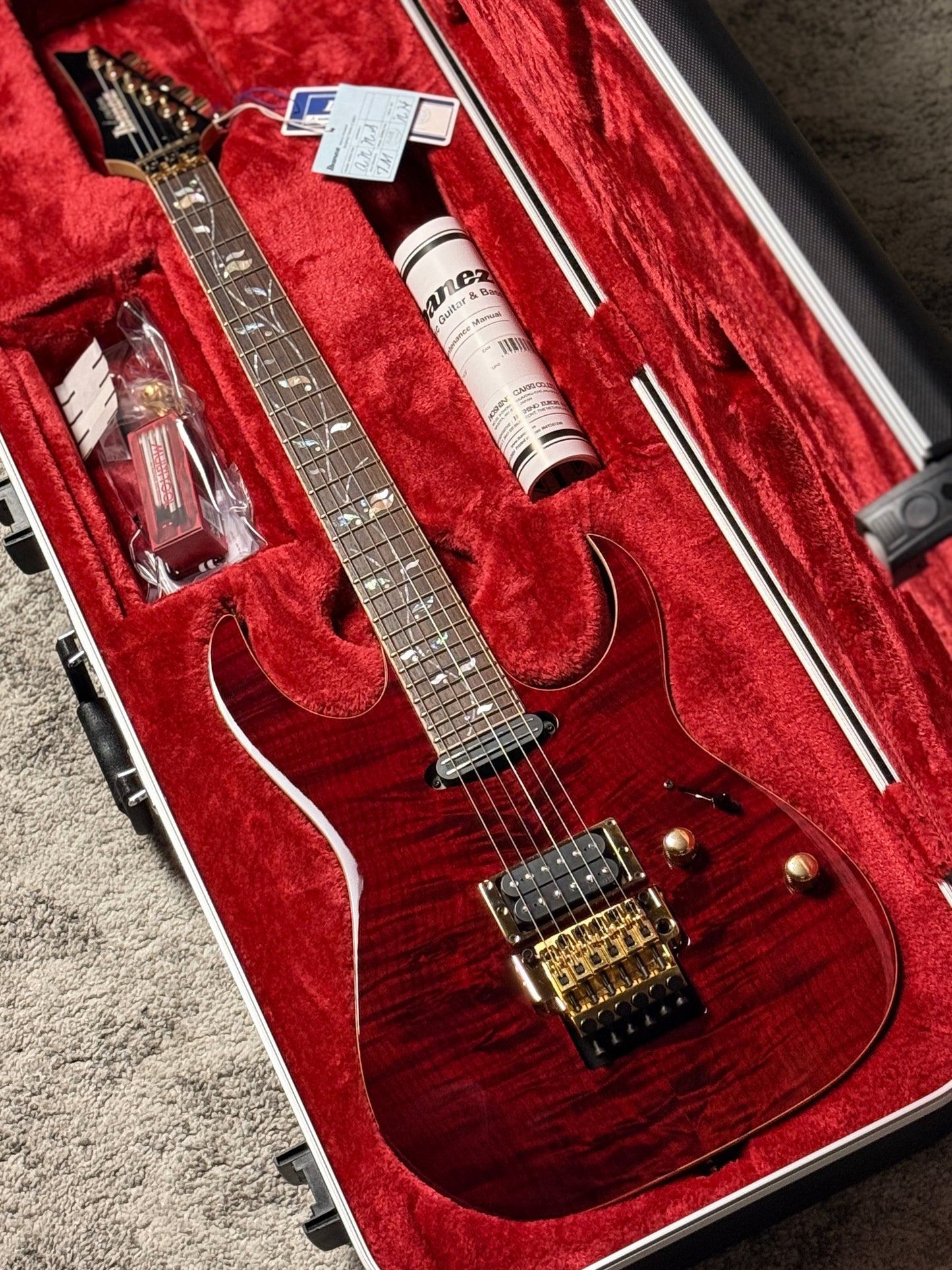 Ibanez J Custom RG8565R-CWR in Charmant Wine Red with Case F2516778
