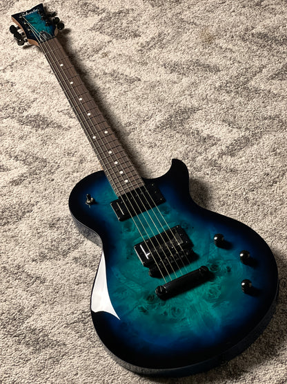Schecter Solo-II Standard in Ocean Blue Burst Burl