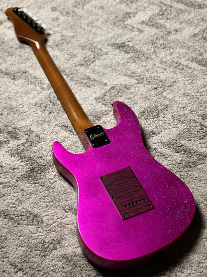 Dhatarattha Custom DST HSS in Magenta Sparkle with Rosewood FB