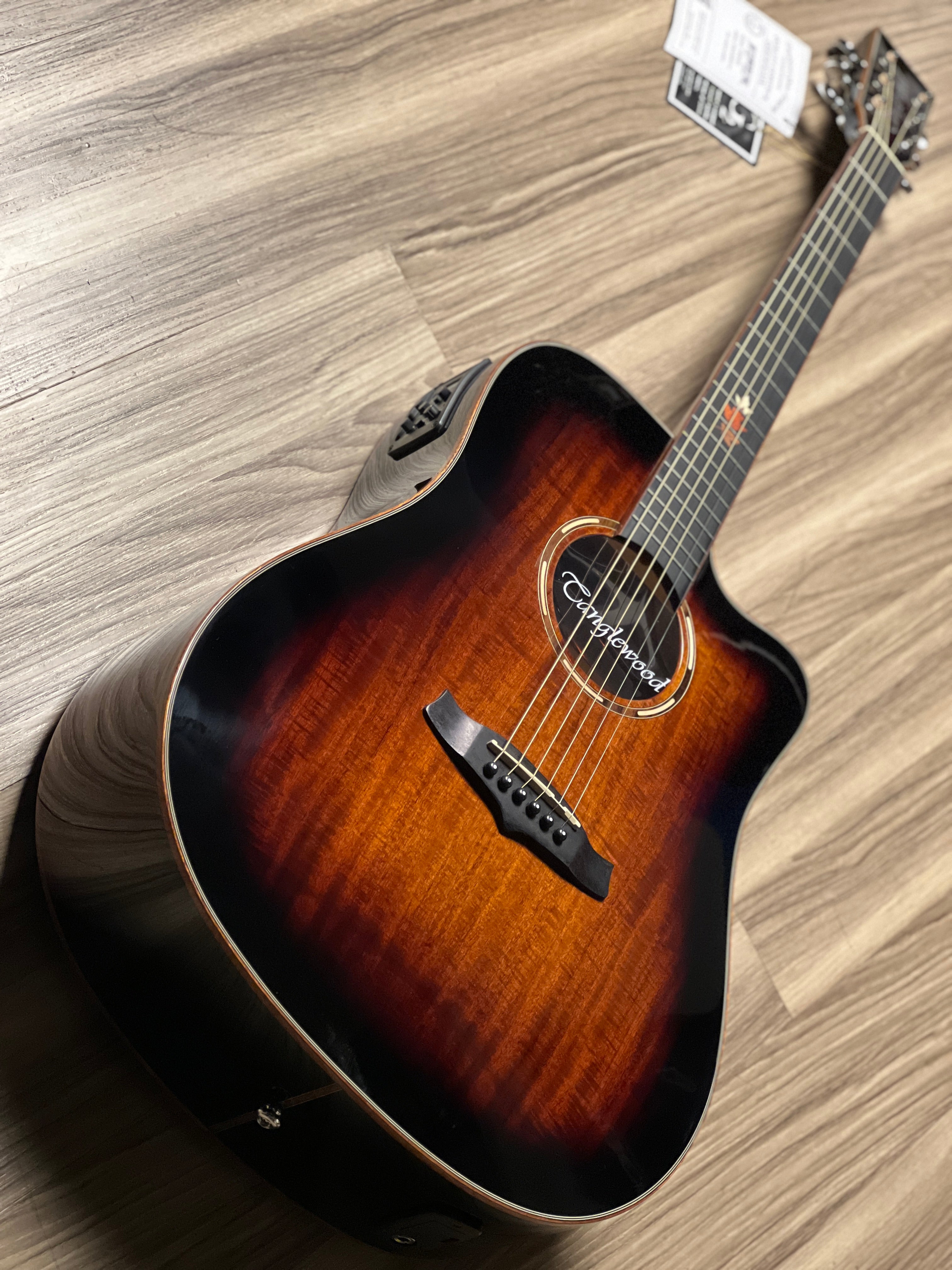 Tanglewood TWX5 CEK Winterleaf Exotic Dreadnought Cutaway in
