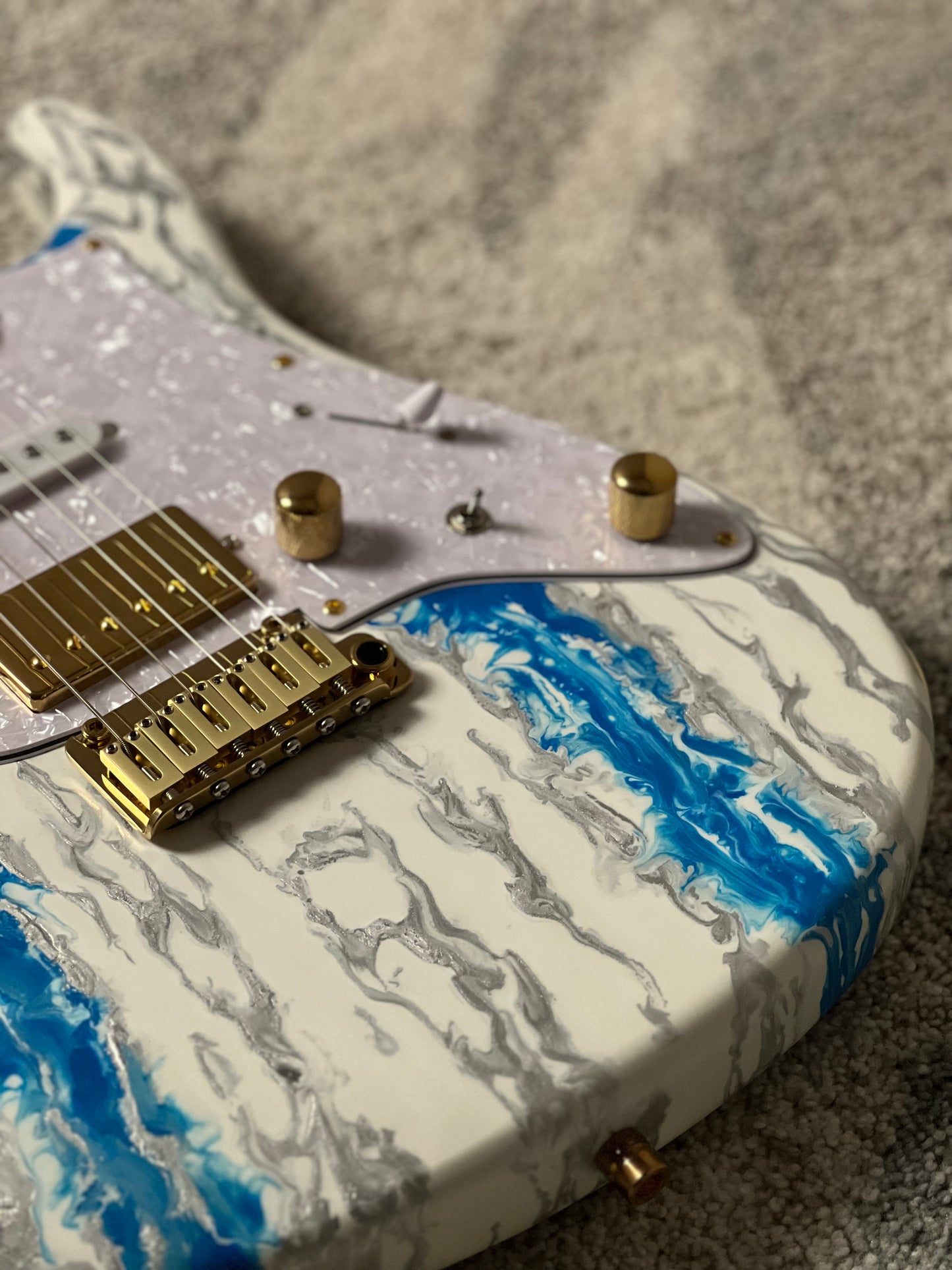 SLX X Dhatarattha Custom DST in Antarctic Shmear with Maple FB