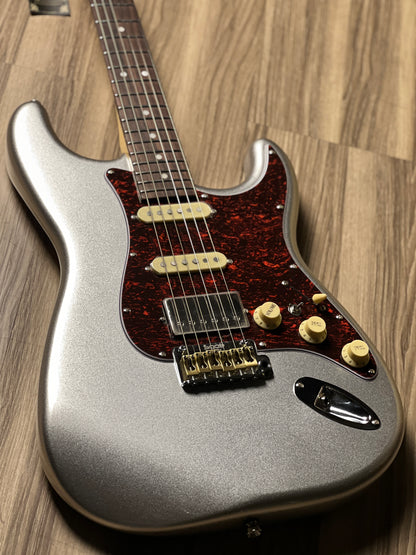 SQOE SEST1000 HSS Custom Shop Series in Inca Silver Limited Edition with Hardshell Case