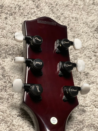 Dhatarattha Custom DLP in Purple Wipeout with 5A Quilt Top