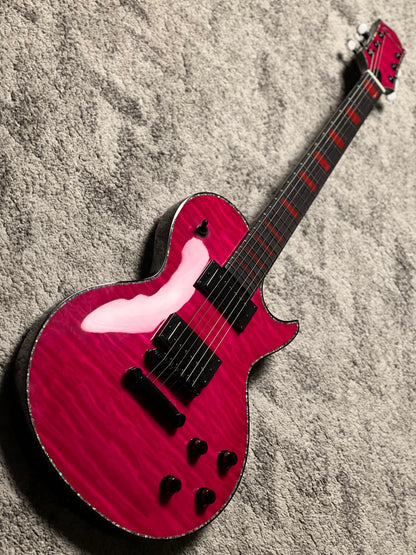 Dhatarattha Custom DLP in Trans Magenta with 5A Quilt Top